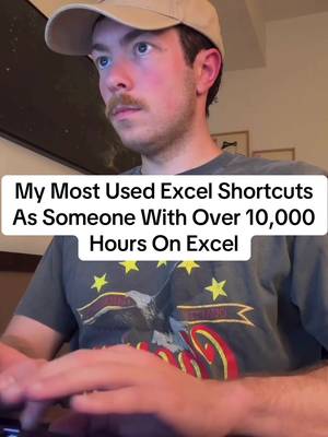 These Are My Most Used Excel Shortcuts: 1. Ctrl + Space: Select a whole column 2. Ctrl + Shift: Select a whole row 3. Alt + H + O + H: Adjust the height of a row 4. Alt + H + O + W: Adjust the width of a column 5. Ctrl + Alt + V: The objectively better version of Ctrl + V, instead of pasting everything you can select what you want to paste (formulas, values, formats, column widths, etc) 6. F12: Save a file 7. Ctrl + Shift + Arrow: Select cells with content 8. Ctrl + Arrow: Select last populated cell 9. Alt + = + =: Sum everything above your selection 10. Ctrl + Home: Return to the top left cell 11. Ctrl + Pg. Up/Down: Move up or down a tab 12. Alt + H + C + P: Screenshot selected cells 13. Alt + I + C: Insert a column 14. Alt + I + R: Insert a row 15. Ctrl + X: Copy and remove selection