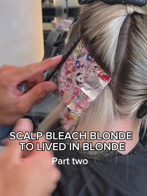 Scalp bleach blonde to lived-in blonde 🤍 Adding depth back into blondes is what creates that softer, expensive look. Trust the lowlights. Trust the process 😭 Comment “SERIES” if you want part 3✨ #livedinblonde #scalpbleach #redkenshadeseq #blondetransformation #haireducation 