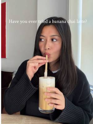 #ad Having a blissful morning with my Banana Vanilla Chai Latte made with @natural bliss!! 🌟