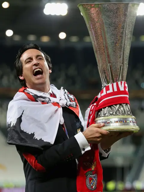 Unai Emery. The Master of the Europa League 👑 6 Europa League Finals. 5 Europa League Victories. #emery #astonvilla #villa #europaleague #uel 