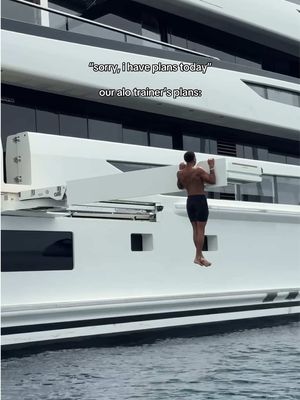 just a little busy #yacht #alo #workout #eurosummer 