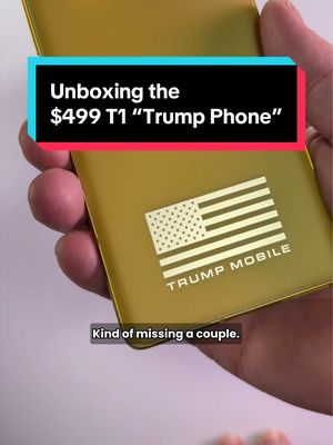 We got it late, but we got it. Might as well unbox it. #trumpmobile #t1 #mobile #unboxingvideo #trumpphone 