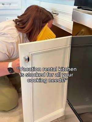 Vacation rental kitchens. Normal frying pan? No. But they DO have a 20-quart stock pot capable of feeding an entire lighthouse crew and a Keurig. #kelsewhatelse #midwesternmom #travelwithkids