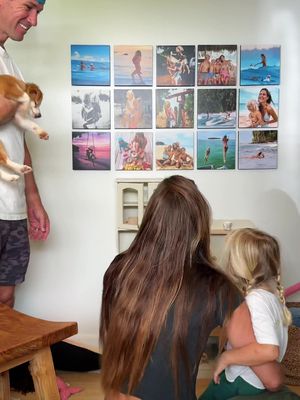 This was the best gift ever! So many memories in these photos 🥹 @Mixtiles gave me a code to share with you that gives you up to 45% off your order (for 8x8 tiles, you get 12 for $99, all other sizes are 40% off over $159)! #mixtiles #wallphotos #memories 