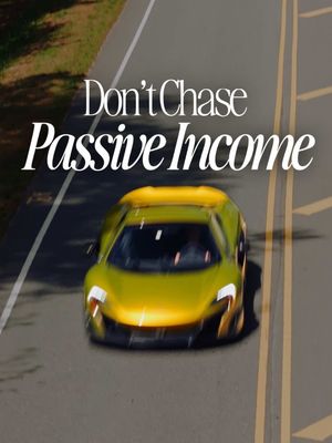 There’s only 2 way to passive income: 1. Make giant pile of money and put it into cash flowing assets. Or 2. Build a real business and then delegate your duties away.  Thats it. There are no shortcuts. Either way, you gotta build something actively for a long time.  Passive income starts as active income.  #mclaren #675lt #passiveincome #entrepreneurship 