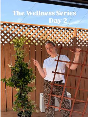 Welcome to Day 2 of #neverleaving: The Wellness Series 😍 We wanted this space to be so relaxing, but when we feel like we’re in someone else’s yard, we felt more on edge, so now we feel like we have a total divider and can move onto the sauna! 🙌🙌 The deck we used is from @A-DIY (code “DeannaDecks” for $300 off) The pergola is from @BON Pergola  #backyard #patio #deck #homerenovationideas