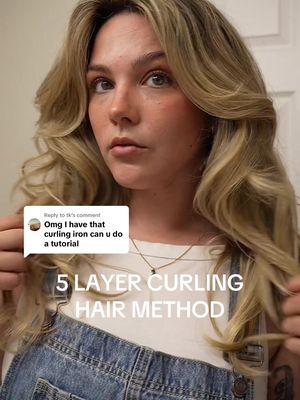Replying to @tk the 5 layer hair method  to curl your hair and make those curls last!!  Using the @amika texture spray & @mondayhaircare hairspray!  Save this for your next blowout!  #hairtutorial #easyhairstyles #curlingiron #curlinghair #blowoututorial 