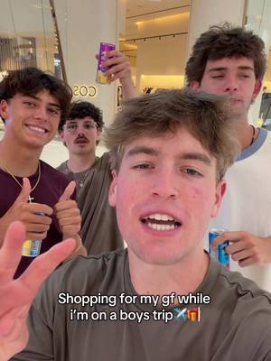 Dragging my friends to shop for my gf