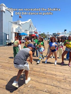 When we recreated the @Shakira fifa world cup dance in public 🤩 help us tag her in the comments it would be a DREAM to dance with her at the @FIFA World Cup #shakira #fifaworldcup #behindthescenes comment for the results!!!! 
