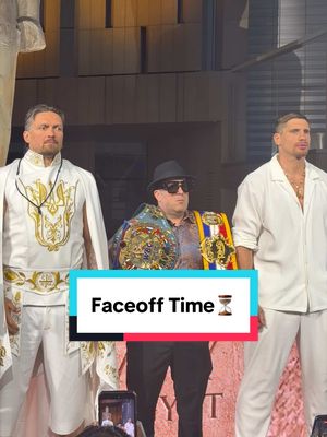 It’s faceoff time for Oleksandr Usyk and Rico Verhoeven👀 #usyk #ricoverhoeven #faceoff #boxing #matchroomboxing 
