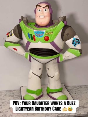 This Buzz Lightyear CAKE was MASSIVE 🍰😅 . . . Less than 1 month until Toy Story 5!!! Can’t wait!!! #toystory