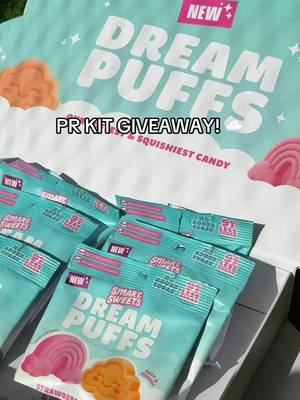 GIVEAWAY! ☁️🍭 We're giving away our EXCLUSIVE Dream Puffs Kit to 2 lucky winners! 🍓 To enter, follow all instructions in the video! 🍑 Giveaway is open to US and Canadian residents of legal age. Ends May 28, 2026 11:59pm PST. Winners will be selected at random and contacted via DM from this verified account only. Good luck!