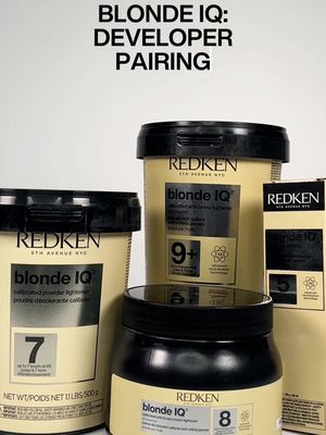 Your Blonde IQ toolkit PSA 📣 The perfect pairing makes all the difference, here's how to get it right 🖤💡 #Redken #BlondeIQ
