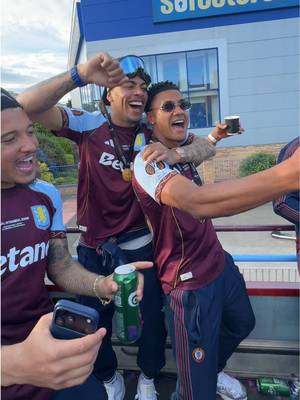 The lads loving life 🙂‍↕️ #astonvilla 