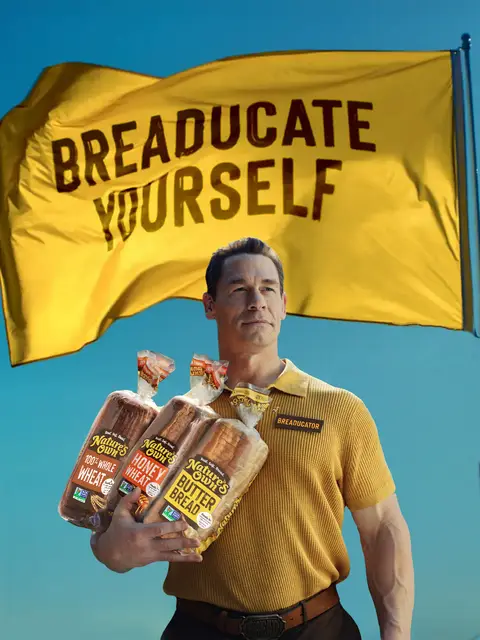 Welcome to the new era of Nature's Own. A simpler recipe, a fresher look, and our Breaducator @John Cena here to teach us alllll about the bread we deserve. Time to get Breaducated 🍞