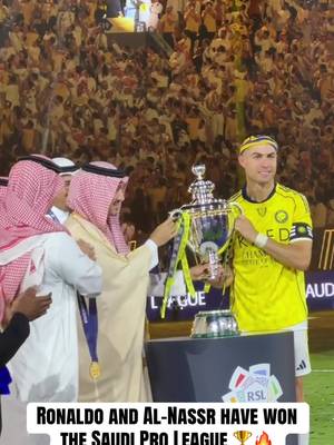 Cristiano Ronaldo was in tears after Al-Nassr clinched the Saudi Pro League Title 🏆 (Via @علي العنزي)  #Soccer #futbol #ronaldo #cristianoronaldo 