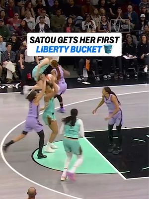#satousabally is on the board in her New York debut 🔥 #newyorkliberty #WNBA