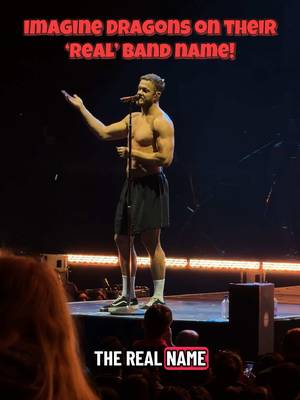 “So anyway, you learn something new every day.” - Dan Reynolds 😅 Did you know this story behind @Imagine Dragons and their ‘real band name’? #imaginedragons #toronto #livemusic #imaginedragonslive #RBCAmphitheatre 