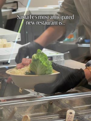 This might be one of the most anticipated restaurant openings in Santa Fe! Salad Fe did something I wish more businesses would do. They announced their plans early, kept the community updated, and built anticipation instead of simply opening their doors one day. That’s a big reason why so many locals have been excited for this one. Salad Fe recently opened at DeVargas Center and I stopped in a few weeks ago during their first few days of soft opening. Right now they are serving salads all made to order right in front of you, with every dressing crafted in-house. They plan to offer wraps and protein bowls once they find their footing. I ordered the signature full Greco salad: romaine hearts and spring mix, knife cut genoa salami, chickpeas, feta, english cucumber, sweetie drop peppers, crispy onions, and a creamy greek vinaigrette. I also added chicken to it, and the salad was gigantic! I do like that they offer some of their salads as half salads.  Add this to your Santa Fe lunch list!  📍 DeVargas Center, Santa Fe, New Mexico