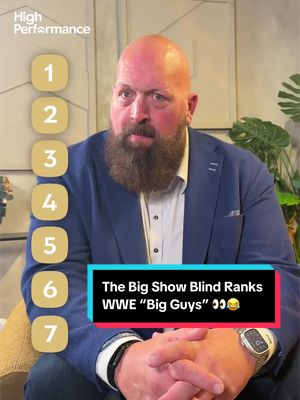 Paul "The Big Show" Wight blind ranks 7 of the WWE's most notable "big guys" 👀💥 #thebigshow #WWE #wrestlingtiktok 