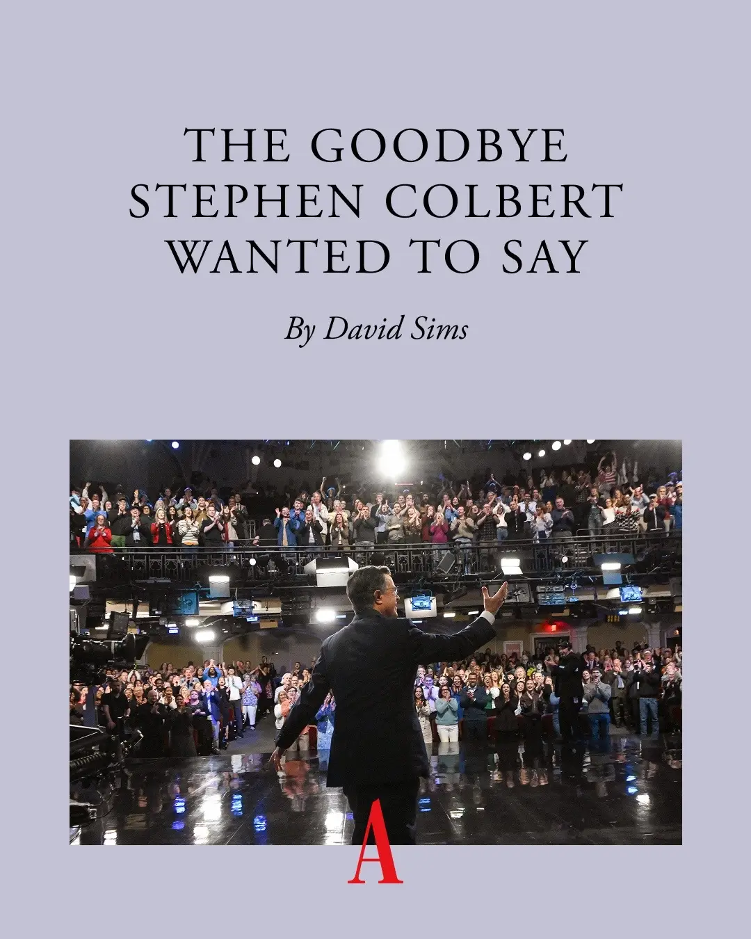 Stephen Colbert’s farewell to “The Late Show” was, in many ways, deeply ordinary—a striking choice that reminded viewers what made his program so singular, writes David Sims: Read more at the link. 📸: Scott Kowalchyk / CBS / Getty