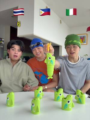 Catch the biggest fish 🎣🐟 Lunch cuisine edition! 😎 Filipino food vs. Thai food vs. Italian food 🇵🇭🇹🇭🇮🇹 #fishinggame #longestfish #familygame #lifeinjapan #reelbigcatch @mer @Stewie Fukase 