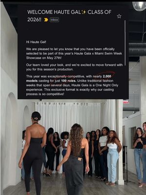 BOOKED!! Out of 2000! 😭🙌🏼 @hautegala #miamiswimweek #hautegala #runwaymodel 