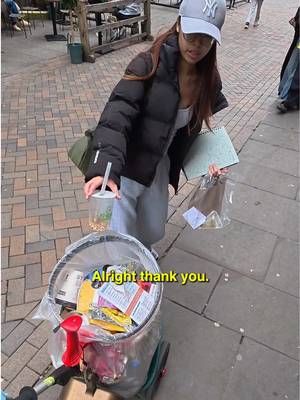 1 follow = 1 litter picked 🤝🗑️ Day 297 - Litter picking challenge 🚯 (Nottingham City Centre)
