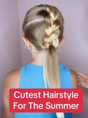 Cutest hairstyle for the summer months ahead! #hairtutorial #hairstyle 