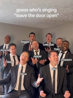 Guess who’s singing Bruno Mars and Anderson.Paak’s smash hit 👀🎶 #guesswhossinging #guesswhossingingchallenge #acappella #leavethedooropen #brunomars 