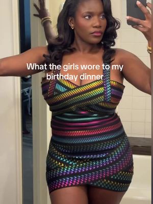 Plans were drinks and bites at a cocktail bar and then go dancing  #birthday #birthdaydress #girlsnightout 