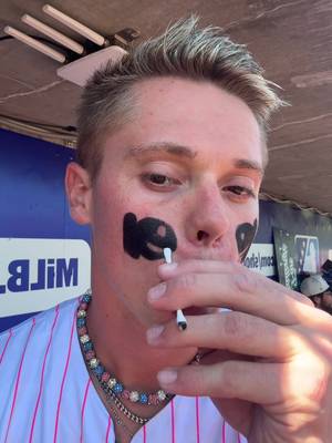 grwm eye black gimme a rate it’ll be better next time #eyeblack #baseball #bananaball #noahfisher #athlete 