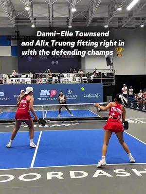 Danni-Elle Townsend and Alix Truong fitting right in with the defending champs 🏆   Chemistry already looking dangerous 👀   #MLP2026 #MLPDallas