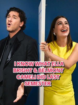I know what @ella bright :) & Belmont Cameli did last semester 👀 @Off Campus #FallonTonight #TonightShow #EllaBright #BelmontCameli #OffCampus