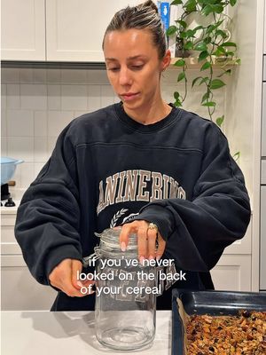 GUT-LOVING GRANOLA ‘cereal’🌰🥥🫐 ~ you’ll find 2 of my viral granola recipes in my cook book Sunee Side Up, however, I’m always mixing up the recipe and if I’m completely honest - I’m eyeballing the quantities. I didn’t measure this particular one but it was roughly… Oven at 175C (fan forced) 2-3 cups rolled oats 1 cup nuts (roughly chopped) aim for walnuts, Brazil + almonds! 1/3 cup seeds of choice (hemp, sunflower, pumpkin) 1 tsp cinnamon generous crack of sea salt 1/3 cup melted coconut oil 1/4 cup honey Toss together well and bake in the oven until lightly golden Sprinkle coconut flakes and dried fruit ontop and toss Continue to bake until golden toasted Allow to cool completely before breaking up and storing in a glass jar Enjoy with milk, fruit, yogurt or by itself as an afternoon snack!  #healthygranola #healthycereal #healthybreakfast #kidsbreakfast #skinfood 