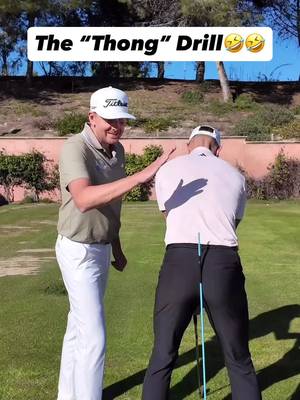 This silly drill is a super simple way to ensure that you’re turning properly in your backswing instead of swaying or shifting.