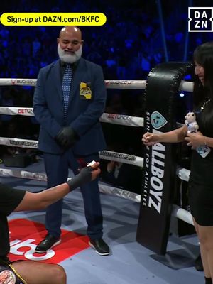 At the end of the day… love always wins 🏆 ♥️ Congratulations to the future Mr. & Mrs. David Diaz  #BKFC89 | Watch only on DAZN