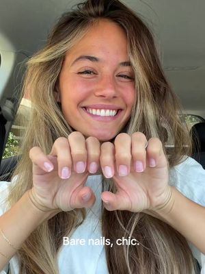 I told myself I’d have a bare nail summer so…