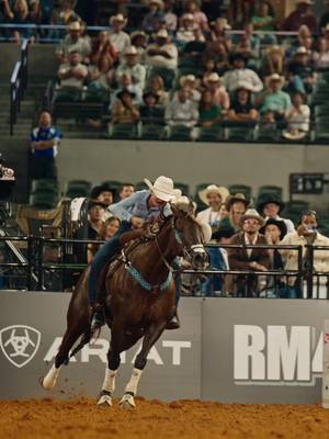 Fastest girl in town 🔥  Taylor Armenta made a 15.32 second run during the American Rodeo Semi-Finals, placing her at the top of the list to advance to Showdown Round. She’s just one step closer to the $2 million.  #TheAmericanRodeo | @tractorsupply