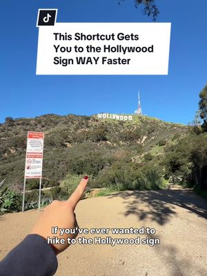 Not everyone wants to spend 3+ hours hiking to the Hollywood Sign 😅 so if you’ve been wanting the view without the long trek, here’s a shortcut route that gets you there and back in about an hour #losangeles #thingstodoinla #lahiddengems #fyp #foryoupage 
