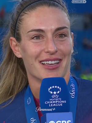 “Now it’s time to celebrate.” 👏 @Alexia Putellas keeps the focus on a special night after another historic UWCL triumph 🔥 #UWCL #ChampionsLeague #Barcelona 