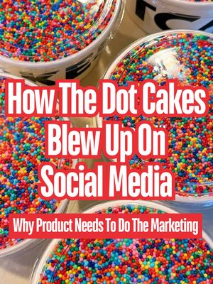 How The Dot Cakes blew up on social media. The importance of a product being so interesting on the shelf that people want to try it and make a video about it. Aka a product should be able to do its on marketing. #dotcakes #dotcake #marketing 