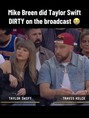 Swifties are NOT gonna be happy about this one 🤣 #taylorswift #newyorkknicks #traviskelce #nbaplayoffs #NBA 