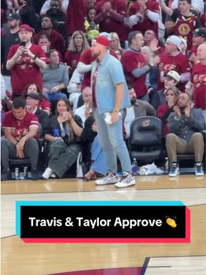 Travis Kelce up on his feet loving this bucket from Harden ‼️  Watch Knicks vs. Cavs live NOW on ABC 📺 #NBA #basketball #TaylorSwift #TravisKelce #NBAPlayoffs 