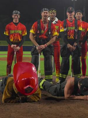 strongest people EVER  @firemarshallshill @Bo The Beaver  #firefighters #bananaball #pushupchallenge #gymbro #baseballboy 
