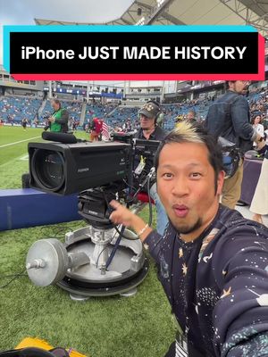 The iPhone JUST MADE HISTORY! @appletv just broadcast the first major professional live sporting event shot ENTIRELY on iPhone 17 Pro. The ENTIRE game. Every angle. 15 iPhone 17 Pro Max cameras. A huge step for technology and video production. Check out the behind the scenes at the @lagalaxy vs @houstondynamo @mls game! Thanks to @apple for the invite! #shotoniphone #iphone17promax #MLS #apple #lagalaxy