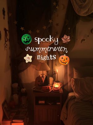 Summerween nights are my favorites when the heat keeps ruining the ambiance 👻🌙 I started my spooky marathon a little bit early this year and of course out the OG Gravity Falls episode that started it all 🍉 as much as I like horror movies during summer, I’m all down for corny spooky cartoons 🌲 my pumpkin decor are slowly coming back to the surface cause they always know how to lift my mood 🎃 I also made myself some snacks, a good evening tea in my cute halloween mug, lit my pumpkin carving candle and enjoyed the rest of the night in my room… pretending it was a crisp October night 😅🍁 Have you started celebrating summerween yet or are you waiting for June? 💀☀️ . . . . #summerween #spookynight #halloweenallyear #spookysummer #movienight gravity falls, Summerween night, halloween night, spooky vibes, spooky aesthetic  