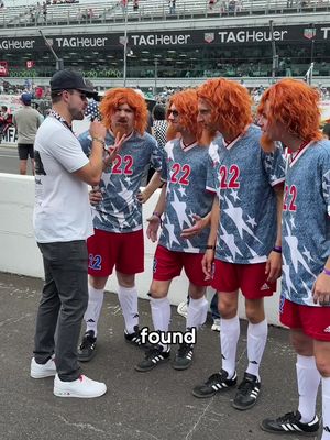 With over 350,000 people in attendance. The Indy 500 is bound to have to unique characters with great outfits to show off! 