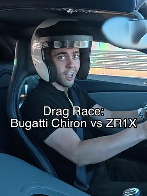Bugatti Chiron vs Corvette ZR1X Drag Race! @Brooks Weisblat 