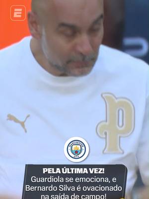 MUITA EMOÇÃO! 🥹 Às lágrimas, Bernardo Silva se despede do Manchester City. Muita emoção também do técnico Pep Guardiola, que também está de saída! 👉 Assista à ÚLTIMA RODADA DA PREMIER LEAGUE, AO VIVO, pela ESPN no Plano Premium do #DisneyPlus! #PremierLeagueNaESPN #Live #tiktokesportes